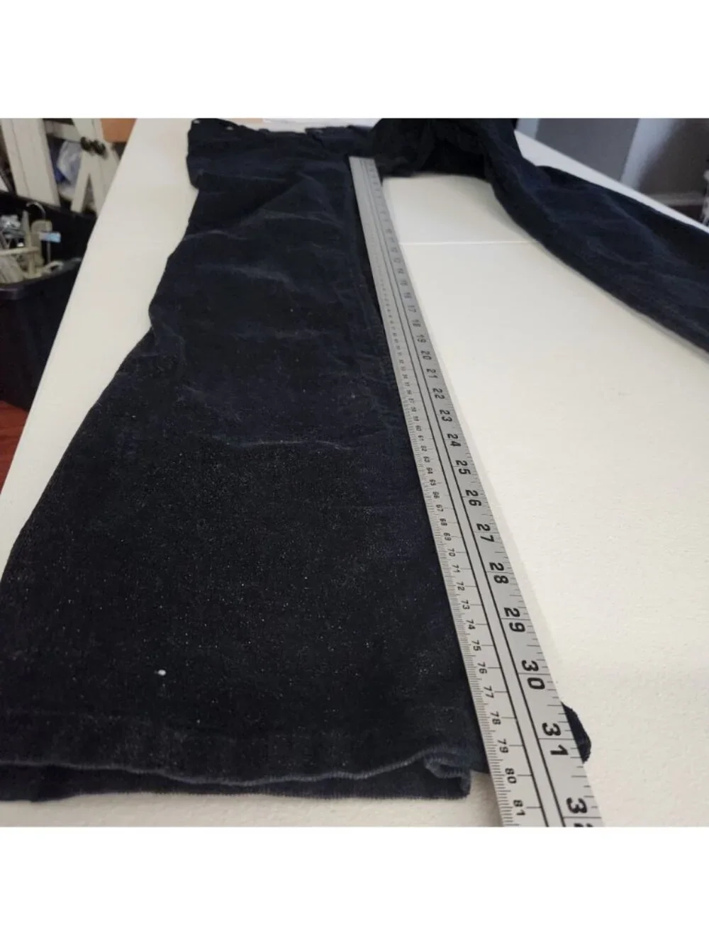 Arizona Jean Co Hipster Black Glitter Flared Pants Womens Size 3 Cotton Blend
